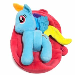 Vibrant Plush Unicorn Backpack for Kids
